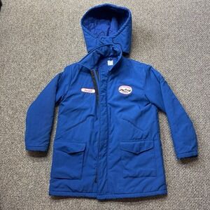 Vtg CONOCO Mens Jacket WORKRITE LARGE Lake Charles Louisiana Oil & Gas Employee